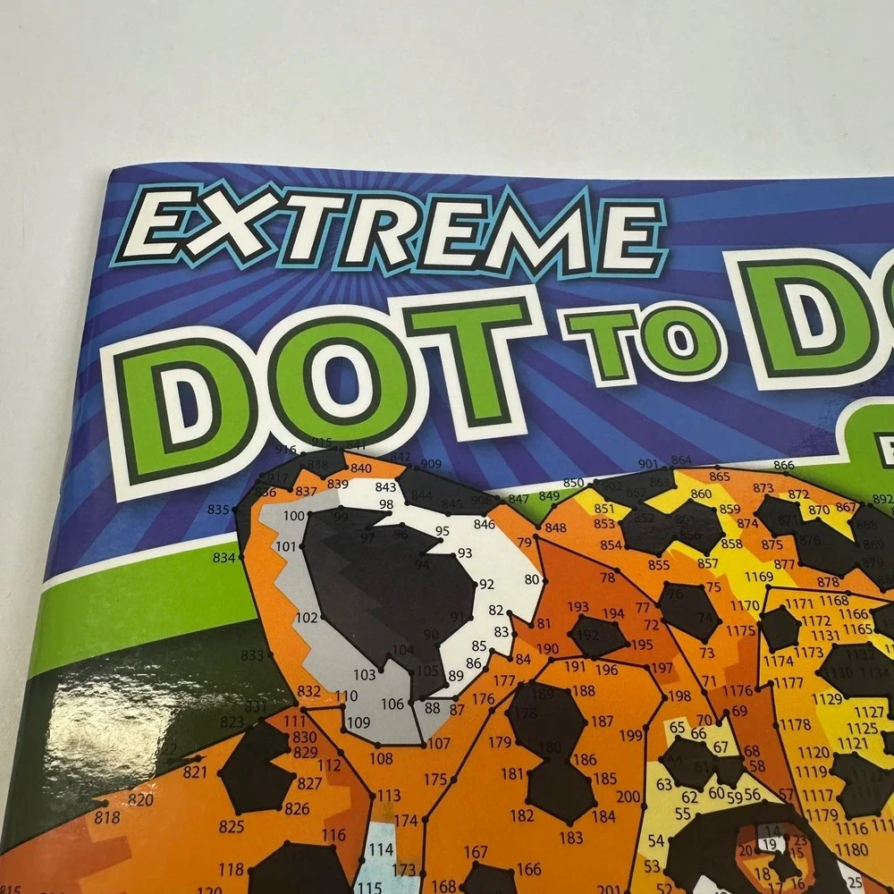 2 MindWare Extreme Dot to Dot Books Rainforest & World of Dots Folklore Unused